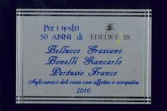 2010 - Targa Ricordo dai "50 enari" per i coristi